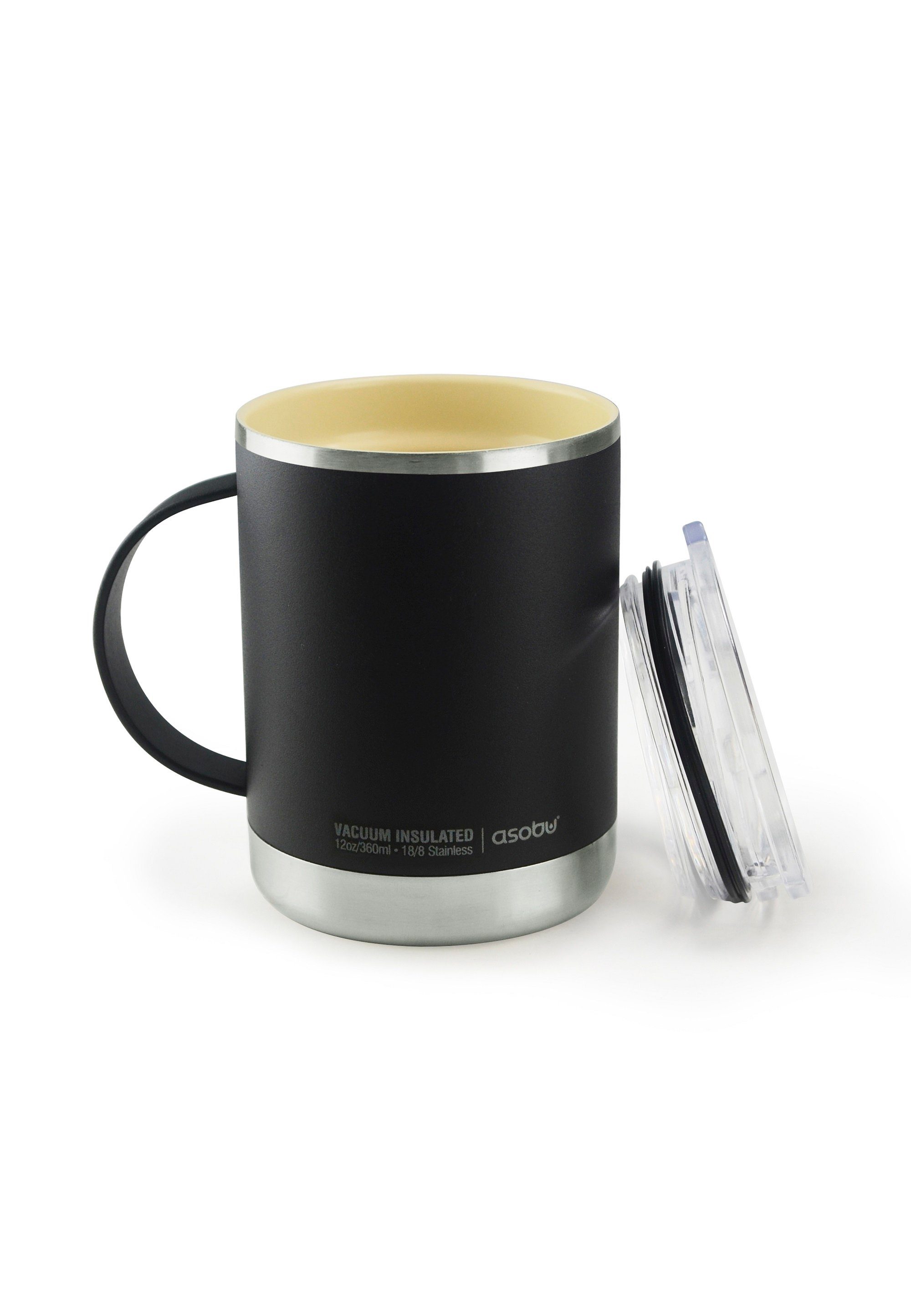 ASOBU Thermobecher Ultimate, 1-tlg., Edelstahl, Edelstahl, mit praktischer Keramikbeschichtung