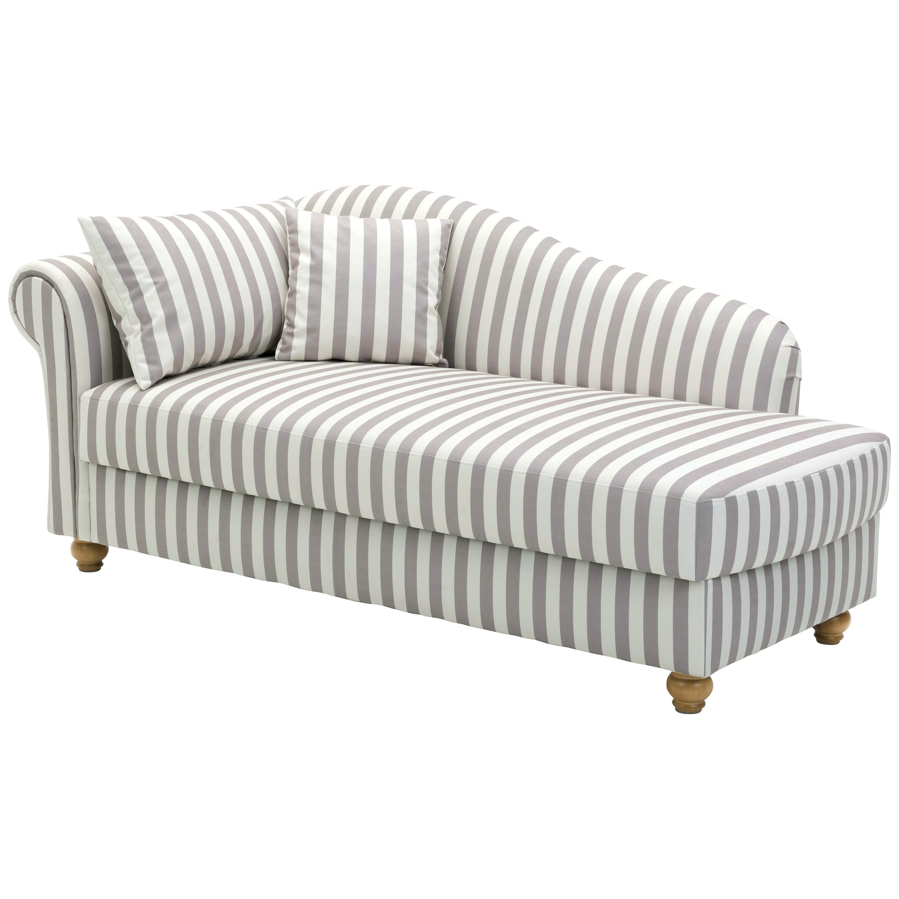 Max Winzer® Sofa Evelyn, Recamiere gestreift links Armlehne