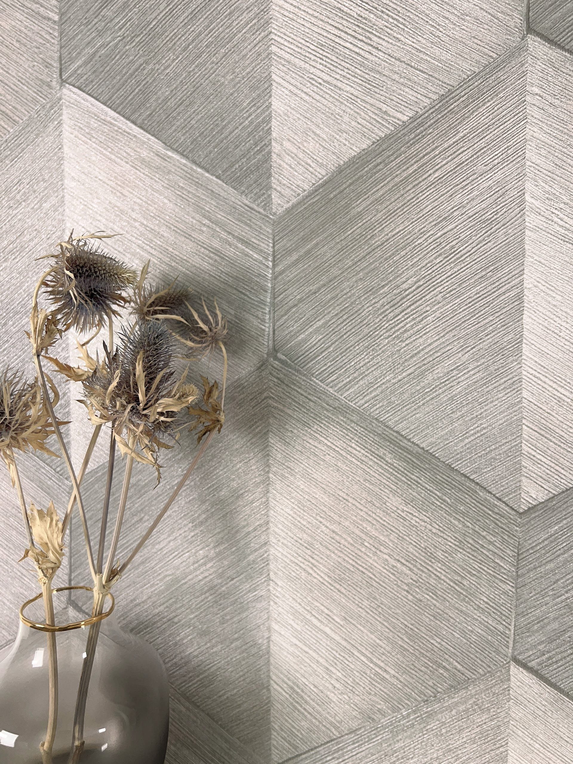 Newroom Vliestapete, Grau Tapete Modern 3D-Optik günstig online kaufen