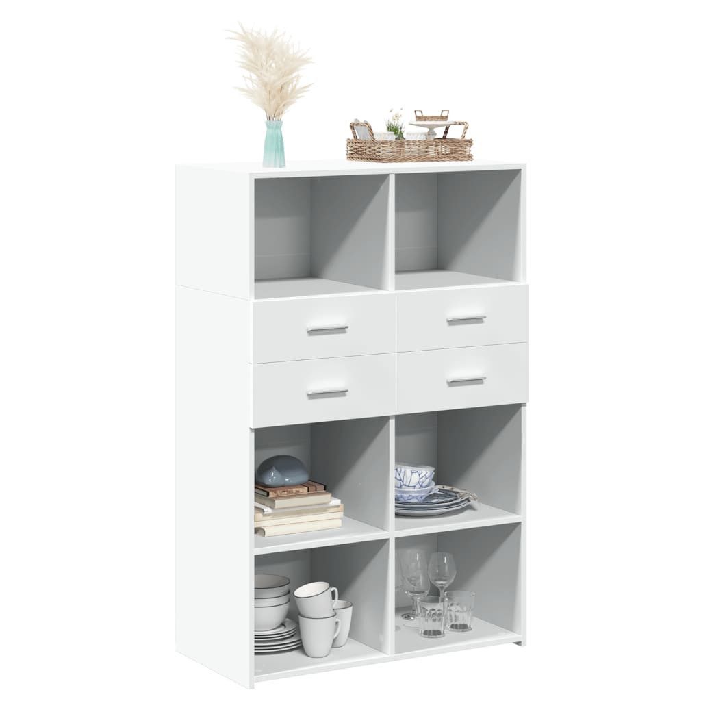 vidaXL Highboard Highboard Weiß 80x42,5x124 cm günstig online kaufen