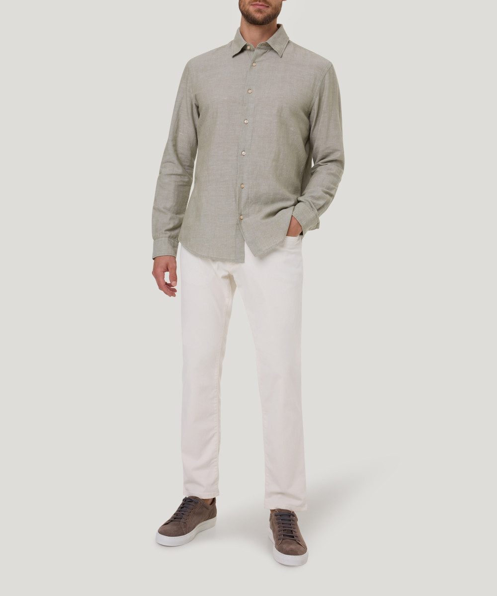 Pierre Cardin Langarmhemd TW 106 mit Leinenstruktur – Bild 5 von 5