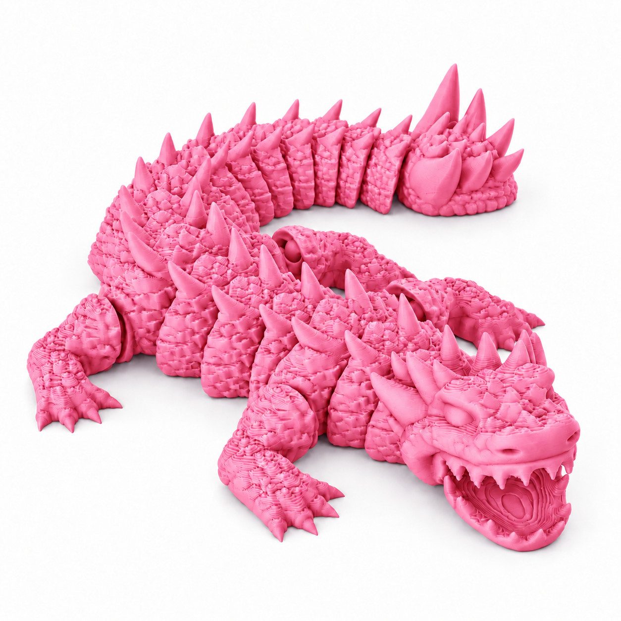 Alpha Electronics Fantasy-Figur Flexi Echse, Bewegliche 3D-Druck Drachenfigur (Sparangebot, 1 St., Sammlerset), Deko, Geschenk & Sammlerstück, 7 Farben