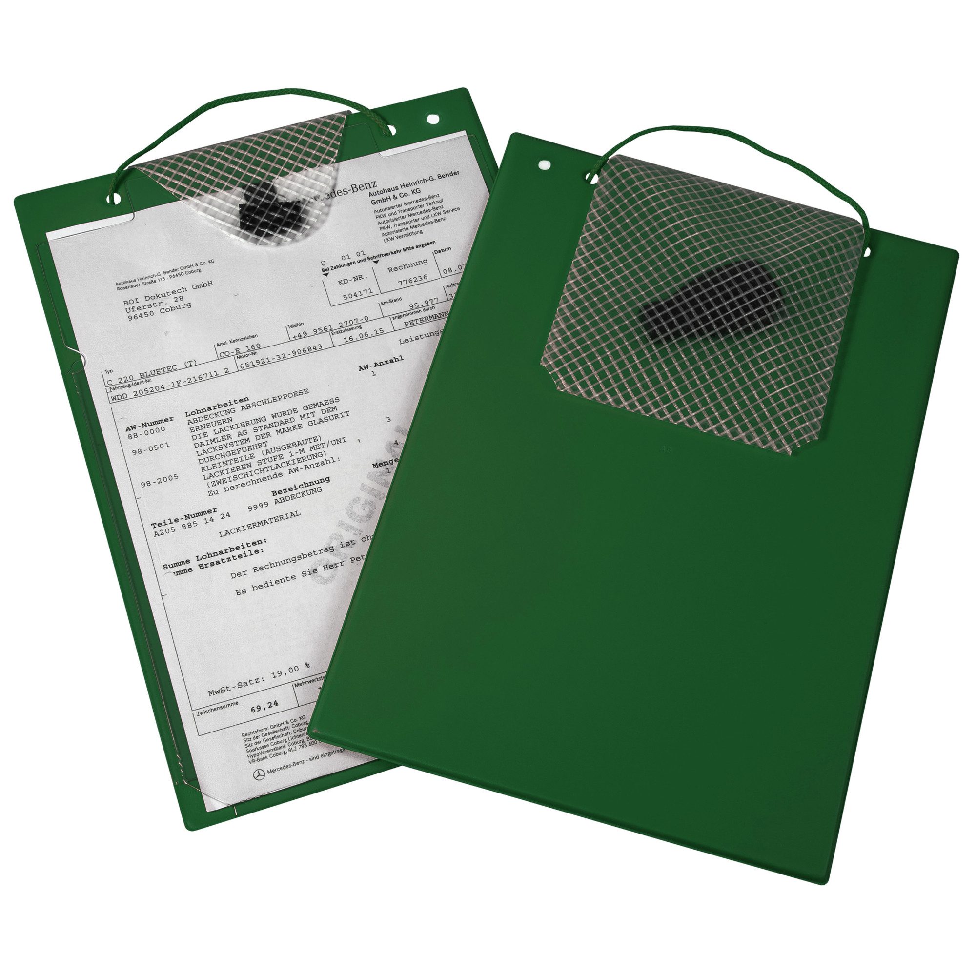 Schreibmappe Auftragstasche Turbo 9015-00397 A4 grün 10 Stück