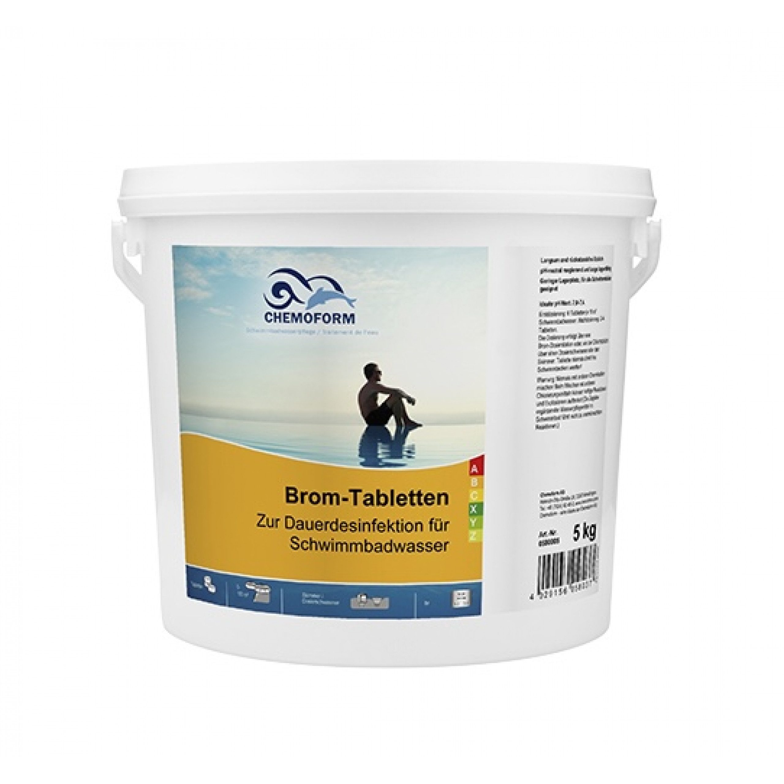 Chemoform Обслуживание бассейна Chemoform Brom-Tabletten 20 g Desinfektion ohne Chlor Bromtabletten 5