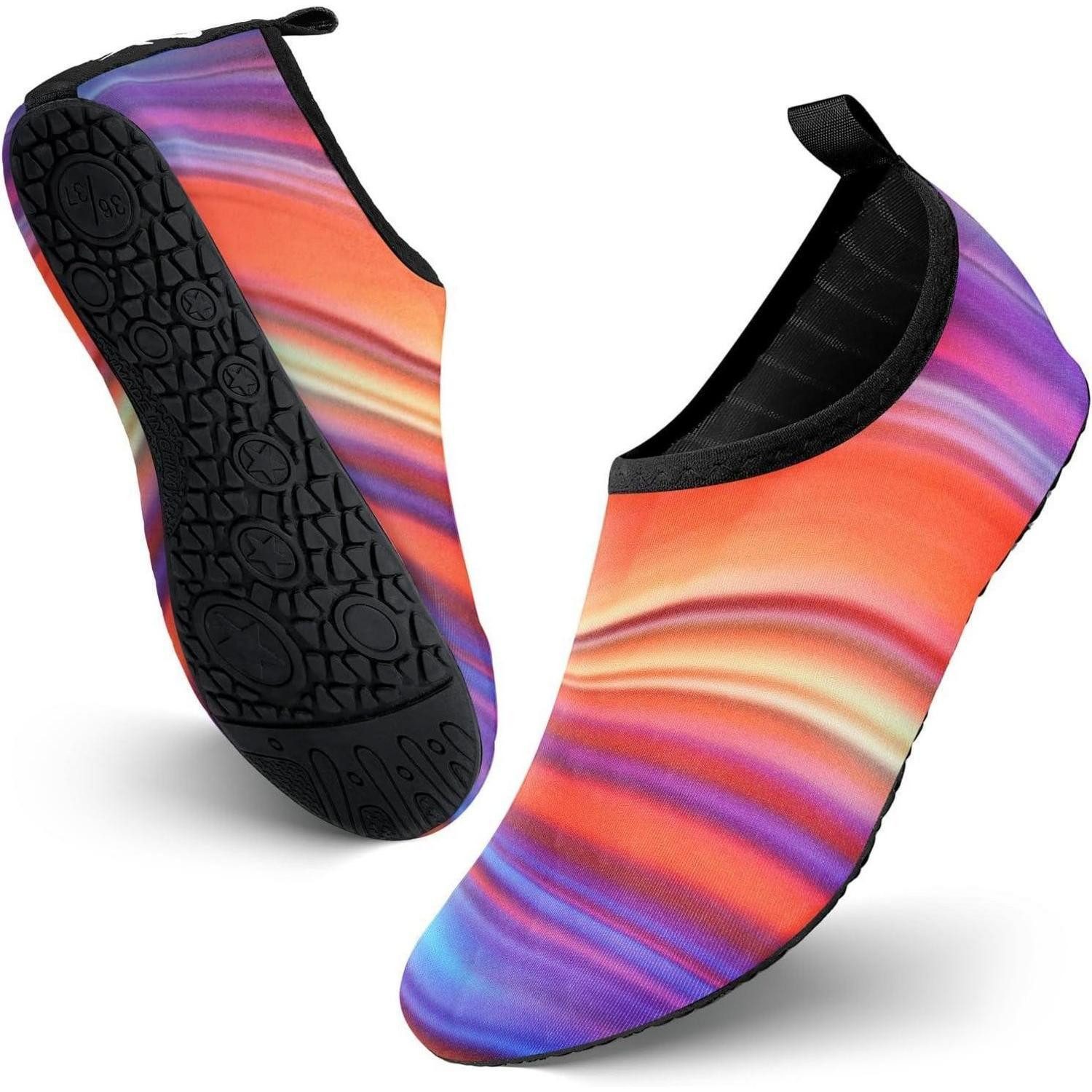 Wasserschuhe Damen Herren Aquaschuhe 38 39 EU Colorful Wasserschuh