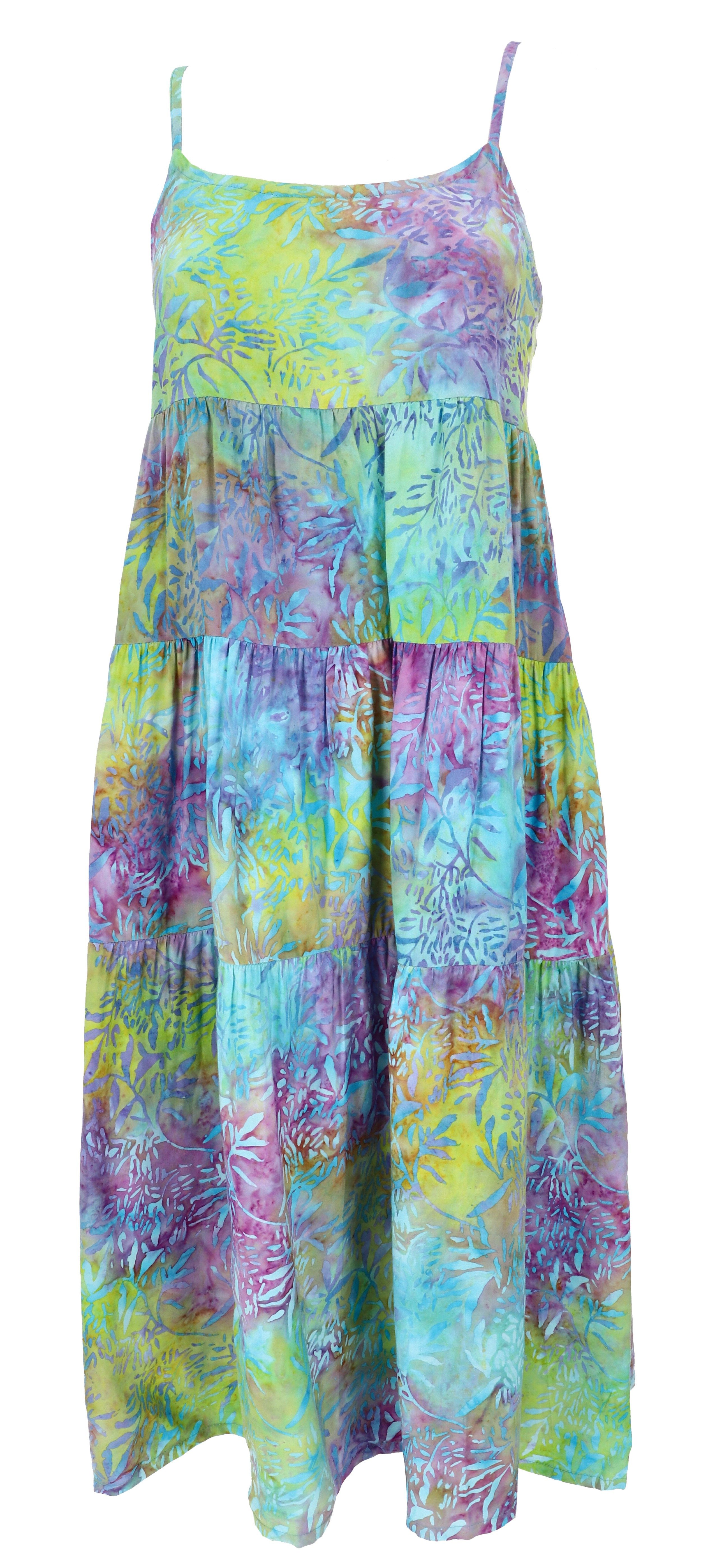 Guru-Shop Midikleid Boho Sommerkleid, luftiges Midikleid,.. alternative Bekleidung