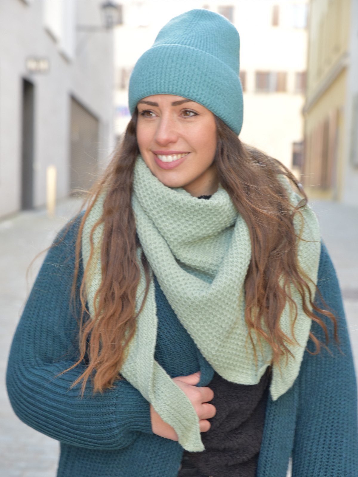 styleBREAKER Strickmütze Strickmütze mit Rippenmuster (1-St) – Bild 3 von 5