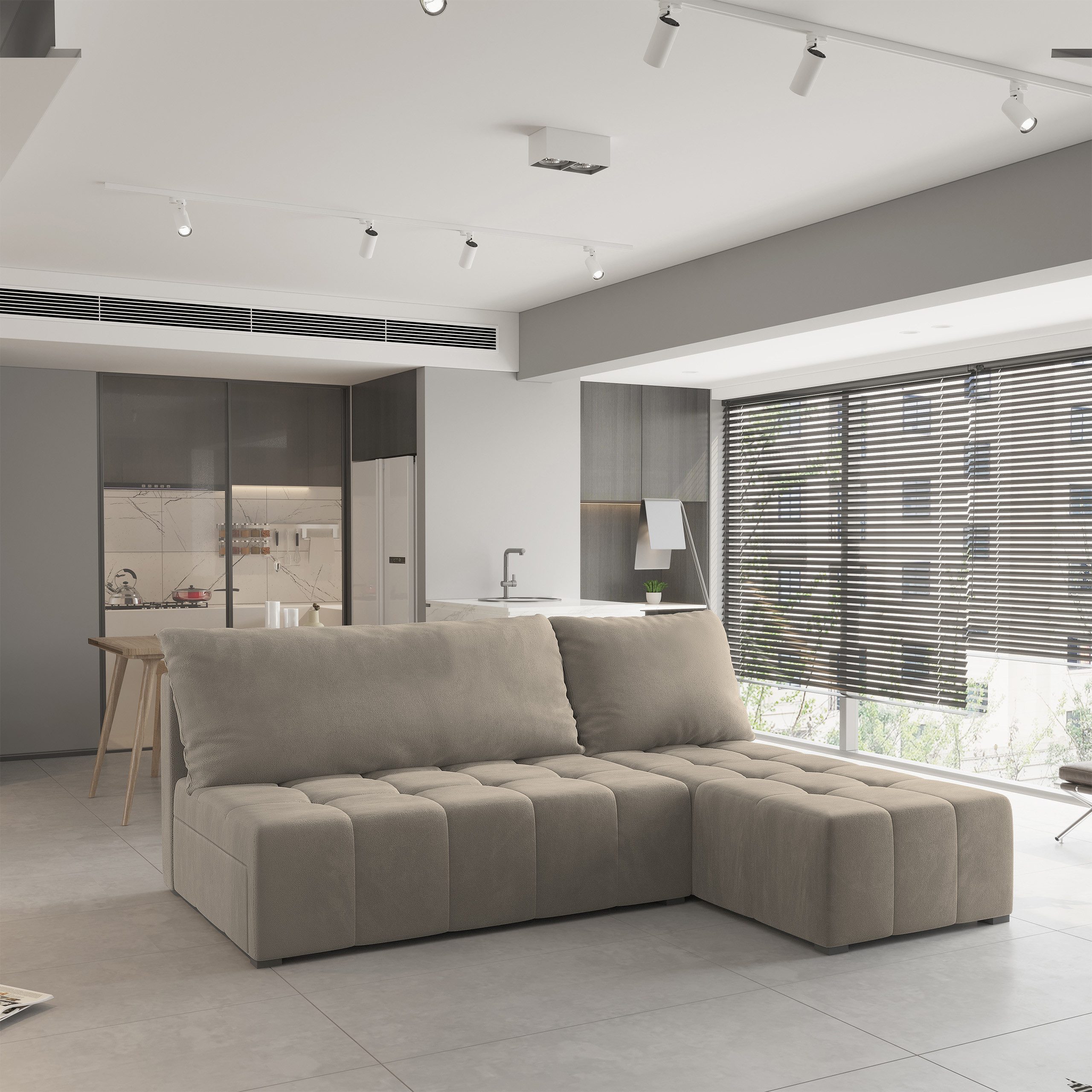 Masseno Ecksofa DOMIRA mit Schlaffunktion L-Form, günstig online kaufen