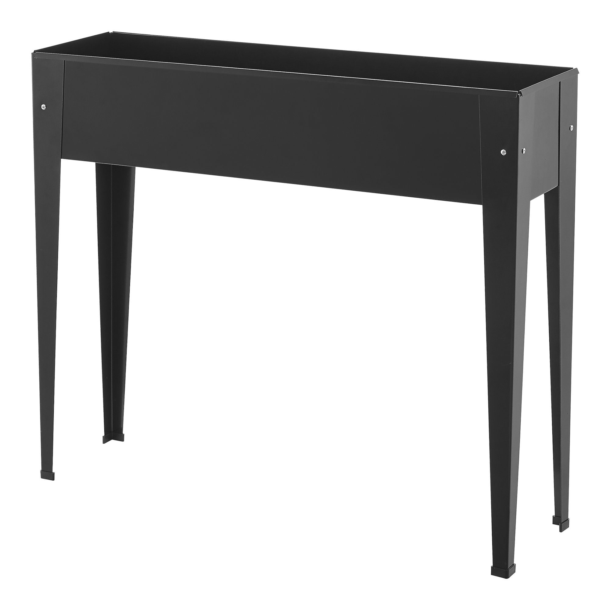 en.casa Hochbeet, »Lelystad« Frühbeet 98x25x82cm Stahl Anthrazit