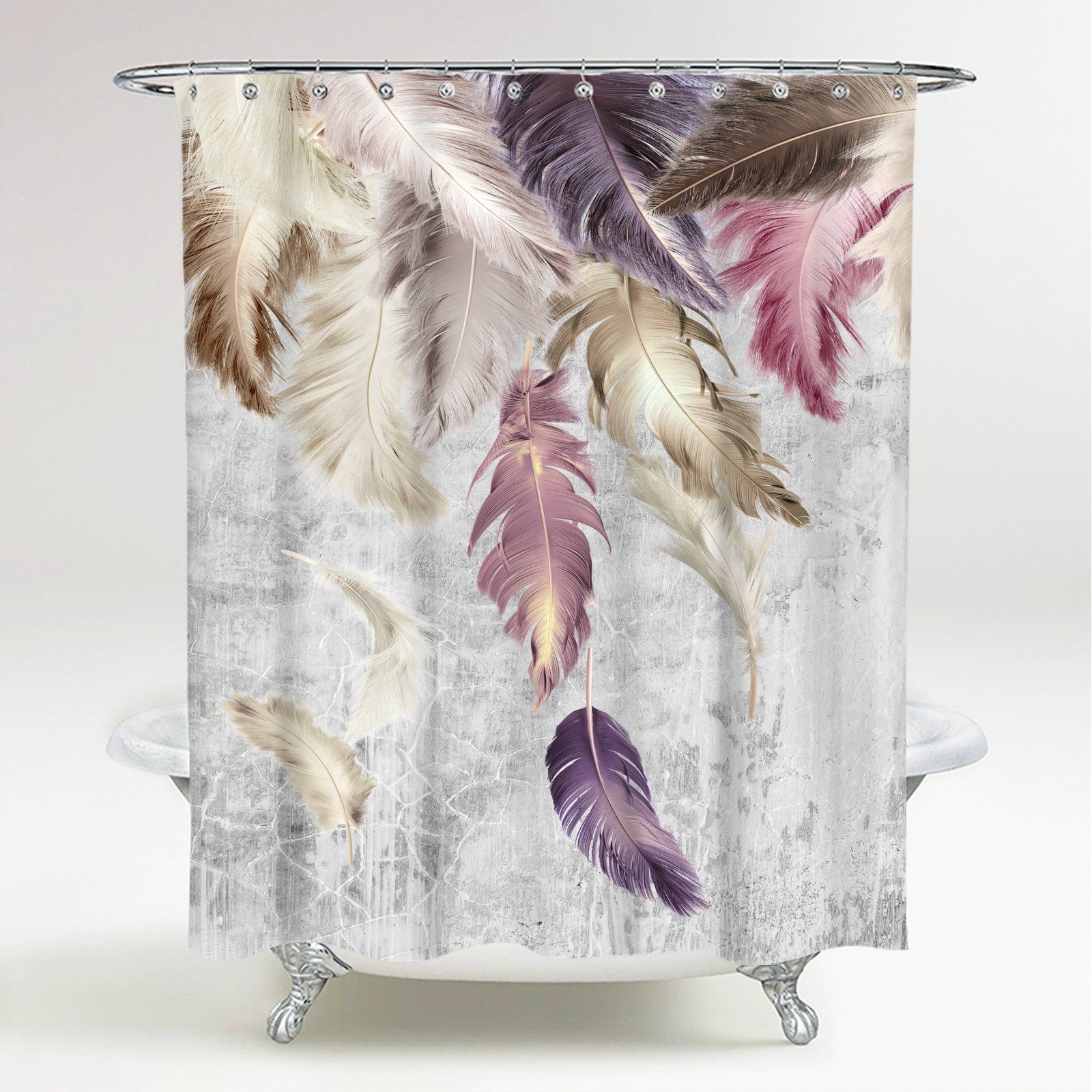 Sanilo Duschvorhang Federn 180 x 200 günstig online kaufen