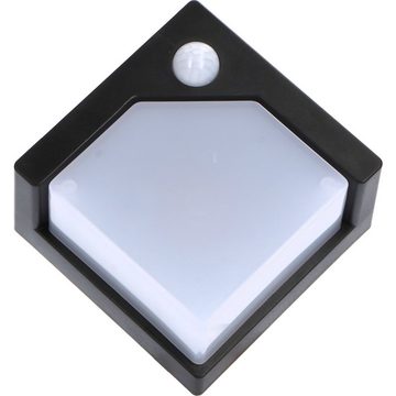 LED's light LED Außen-Wandleuchte 1000472 Solar LED-Wandleuchte, LED, mit Bewegungsmelder warmweiß IP44