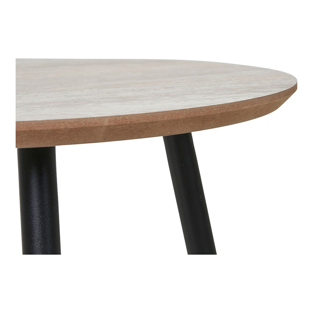 House Nordic Couchtisch Aalst Couchtisch Beige Travertin Dekor.