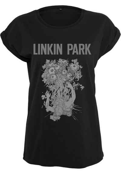 Merchcode Kurzarmshirt Merchcode Damen Ladies Linkin Park Eye Guts Tee (1-tlg)
