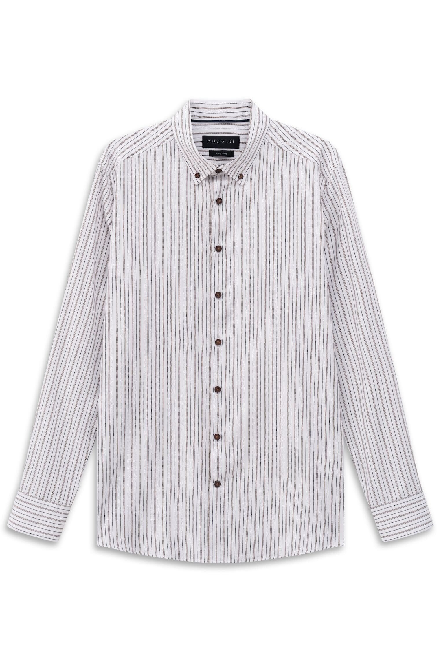 bugatti Streifenhemd Button-Down-Kragen im Streifen-Design