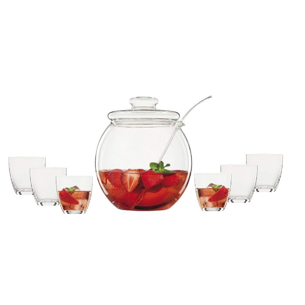 Bohemia Cristal Bowle-Set Bohemia Crystal "Libera" Bowle-Set 9-tlg. (Packung)