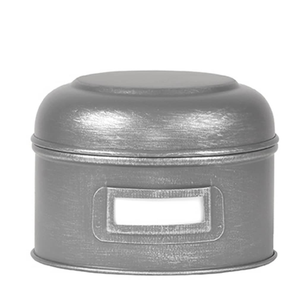 S Metall, (1-tlg) Aufbewahrungsbehälter Frischhaltedose Antik-Grau, Label51 cm 13x13x10