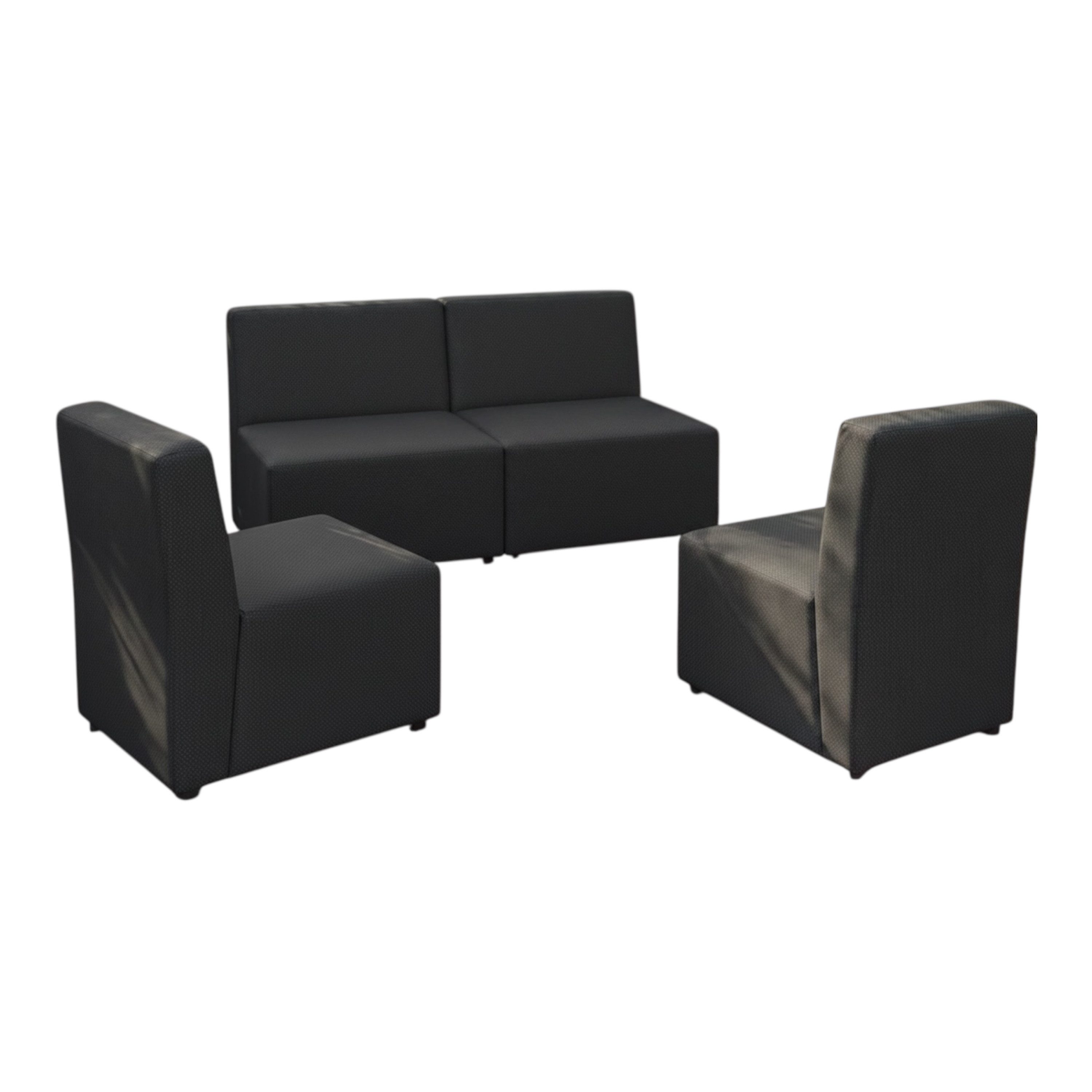 A&J MöbelLand GmbH Gartenlounge-Set Outdoor Lounge Set GOLD – Sofa und zwei Sessel, (Outdoor Lounge Set für Garten und Terrasse, 3-teiliges modernes Garten Lounge Set), Modernes Outdoor-Set mit hohem Komfort und wetterfestem Bezug