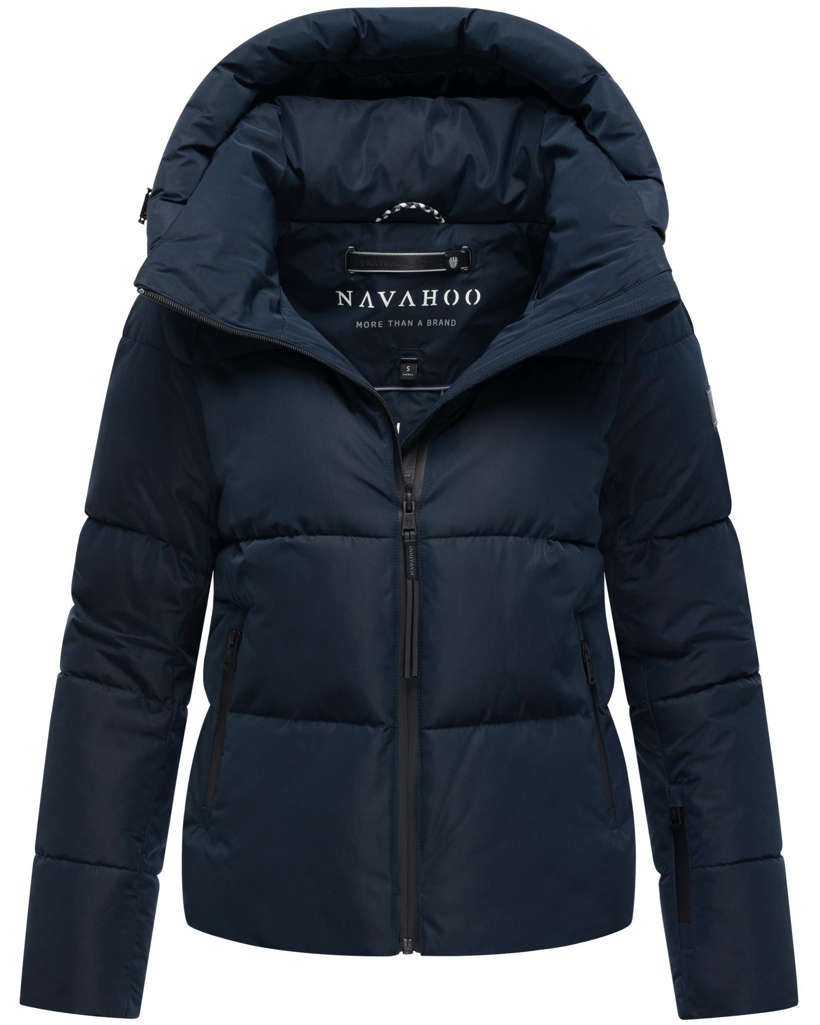 Navahoo Steppjacke Frostherz XIV Kurze gesteppte Damen Winterjacke mit abnehmbarer Kapuze