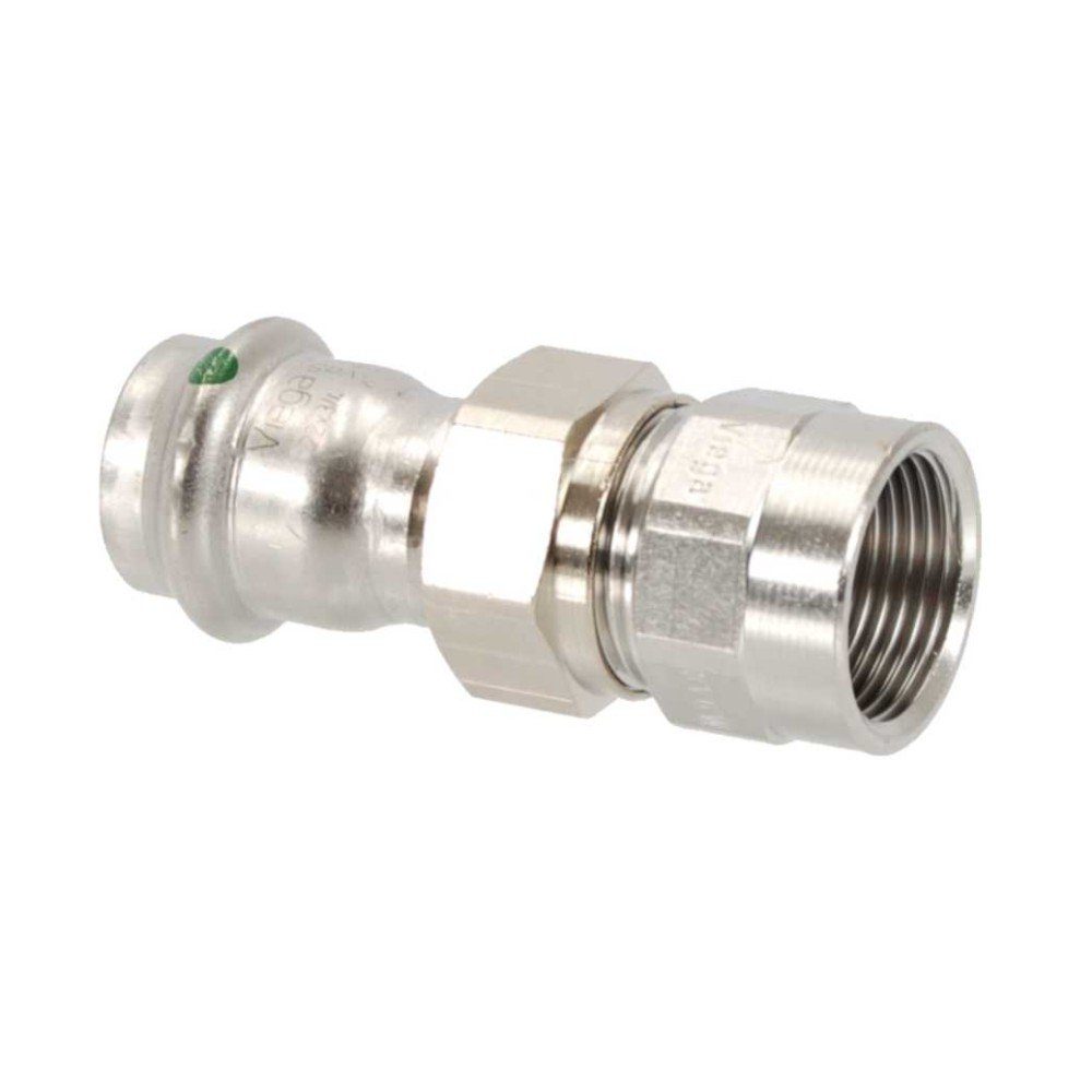 Viega Wasserrohr Viega Sanpress Inox Verschraubung, flachd. mit IG, Modell 2362, 28mm x