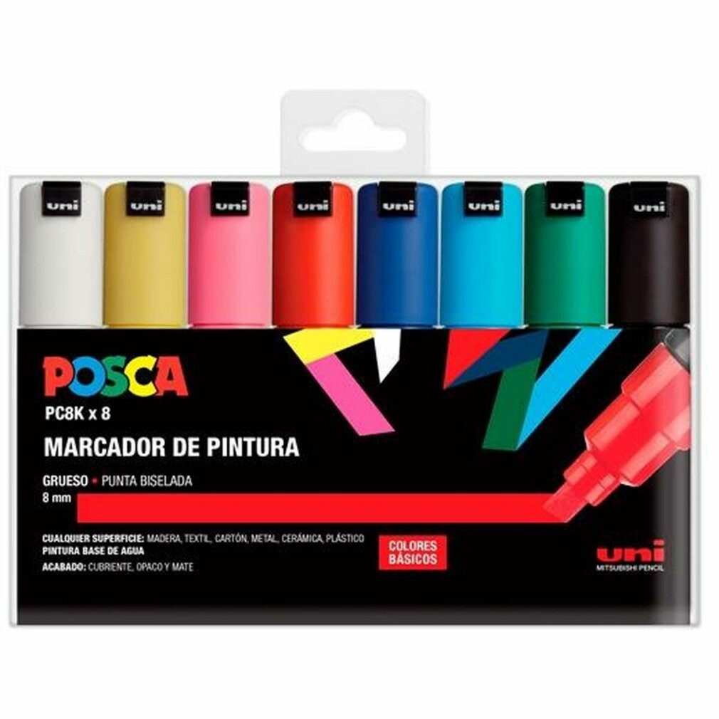 POSCA Marker Marker-Set PC-8K Bunt 8 Stücke 1 Stück