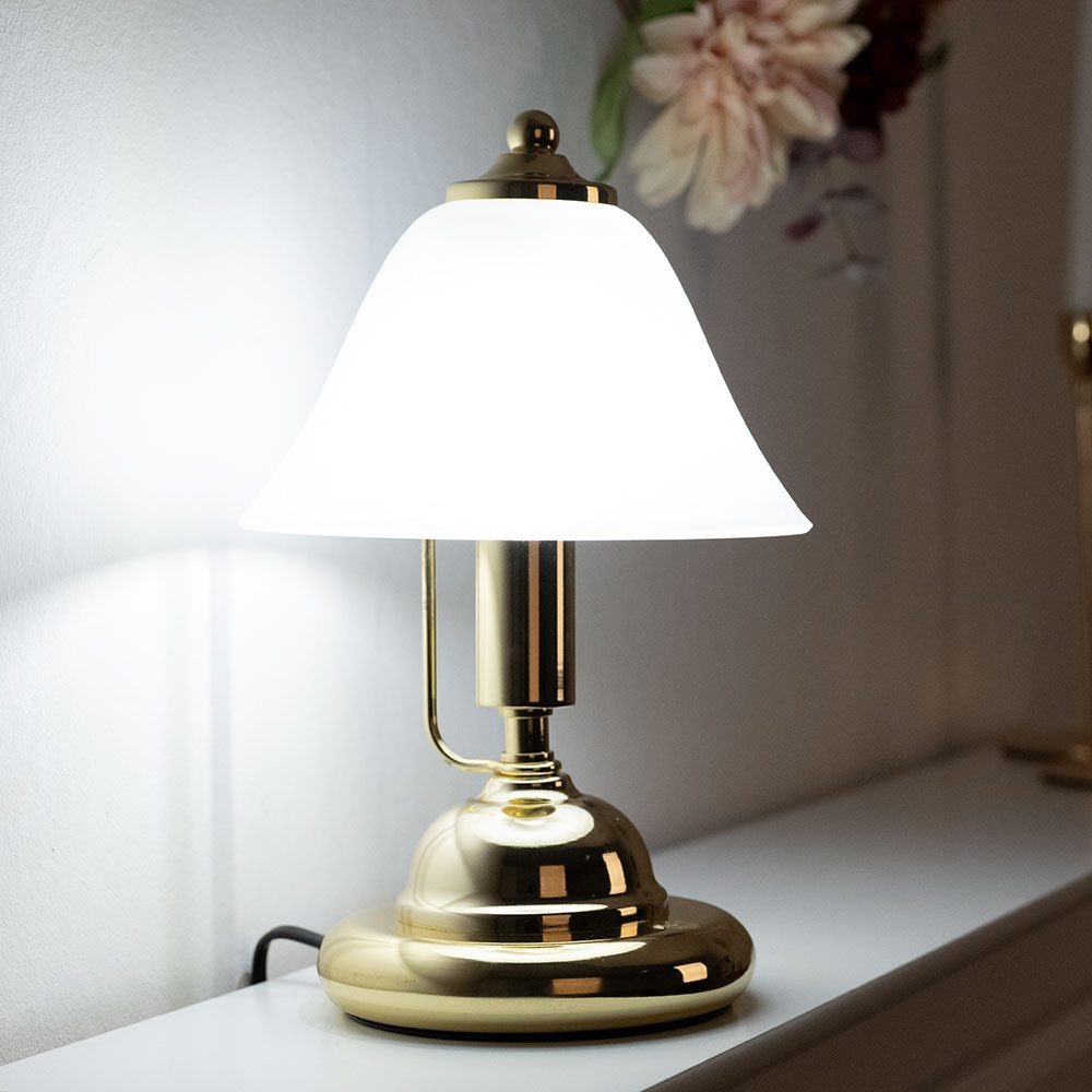 GLOBO LIGHTING Schreibtischlampe, Leuchtmittel nicht inklusive, Messing Tis günstig online kaufen