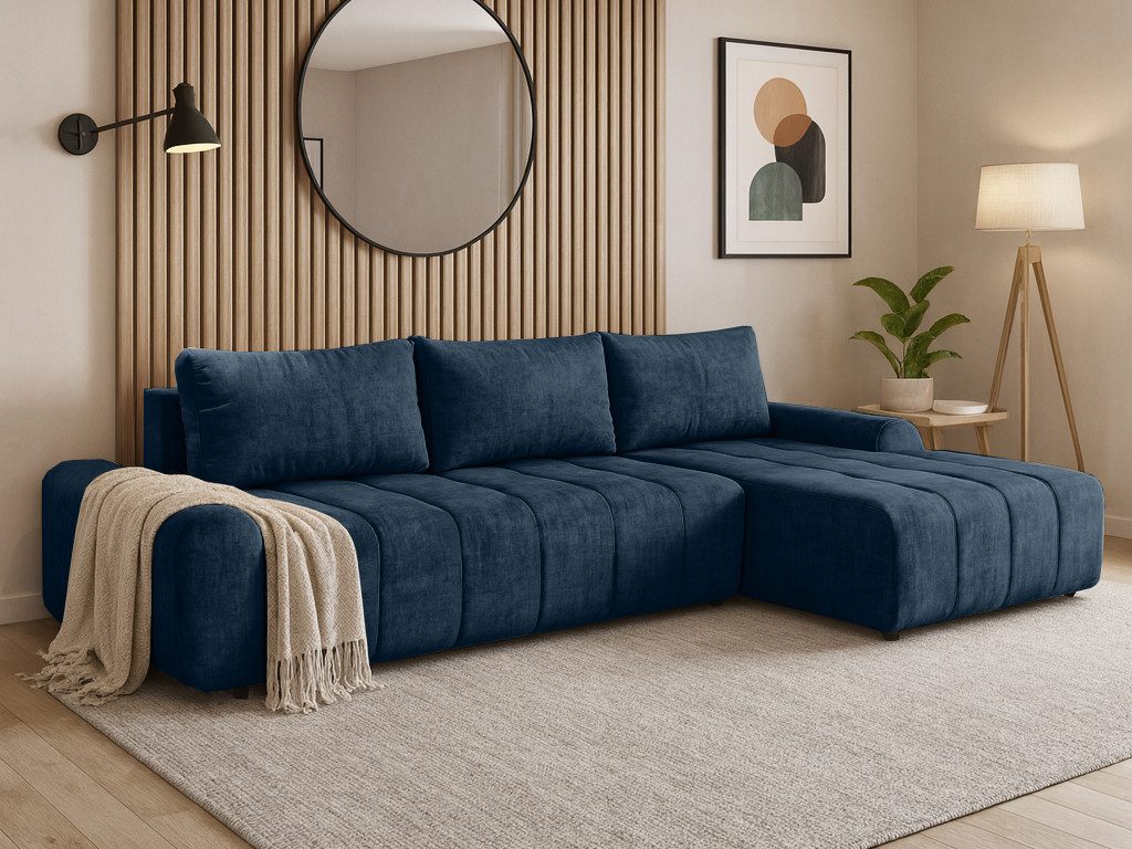 Beautysofa Ecksofa COSTA mit Schlaffunktion & Bettkasten, modernes Design
