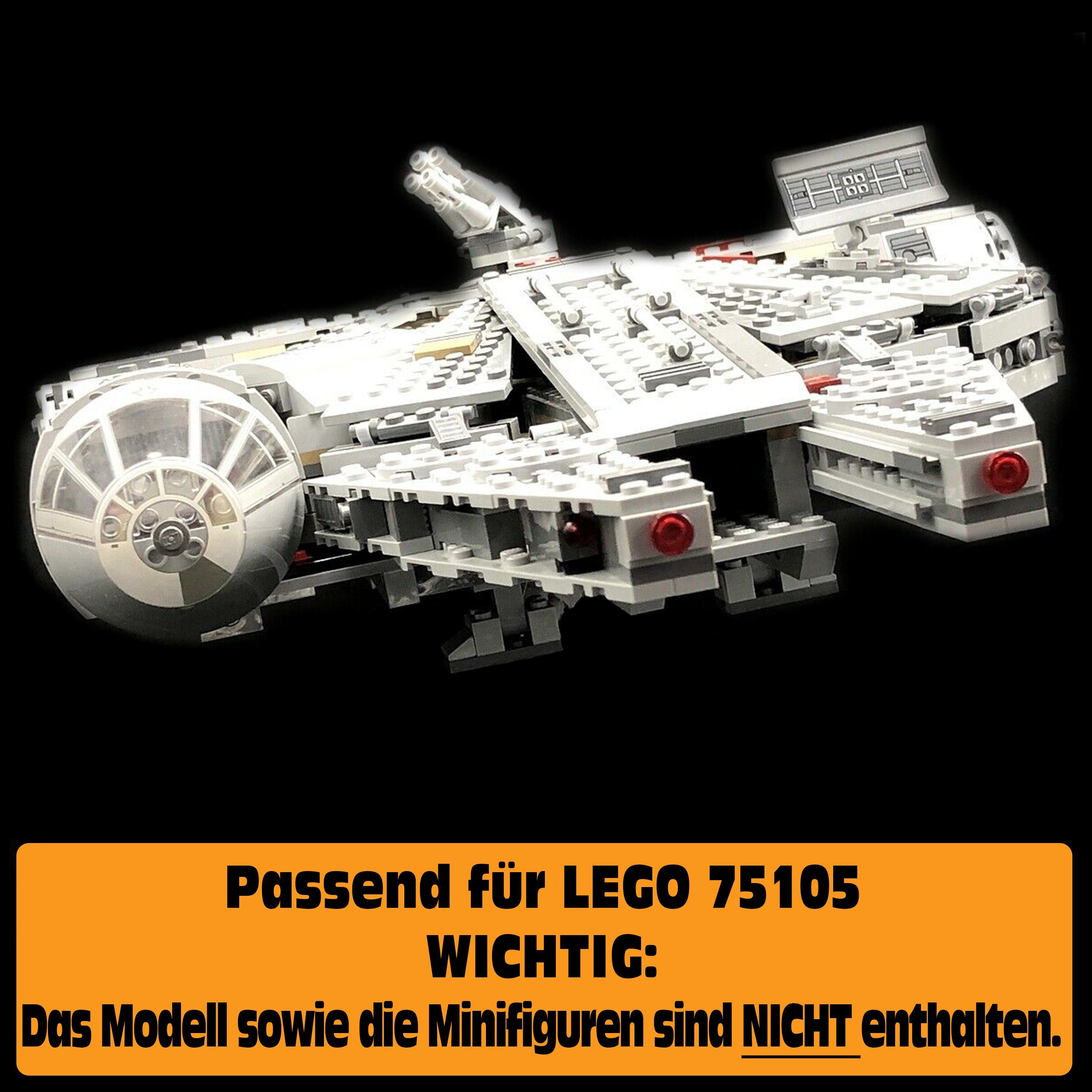AREA17 Standfuß Acryl Display zusammenbauen), 75105 Falcon Made Germany 100% LEGO in Millennium (zum selbst für Stand