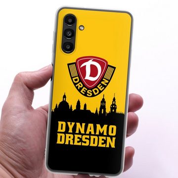 DeinDesign Handyhülle SG Dynamo Dresden Skyline SGD Dynamo Silhouette Dresden, Samsung Galaxy A04s Silikon Hülle Bumper Case Handy Schutzhülle