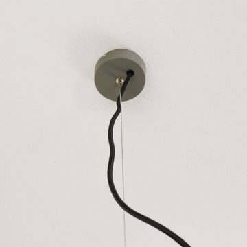 Licht-Erlebnisse Pendelleuchte LAVA, ohne Leuchtmittel, Hängelampe Grau Beton Industrie E27 Ø14,5cm schmal Küche