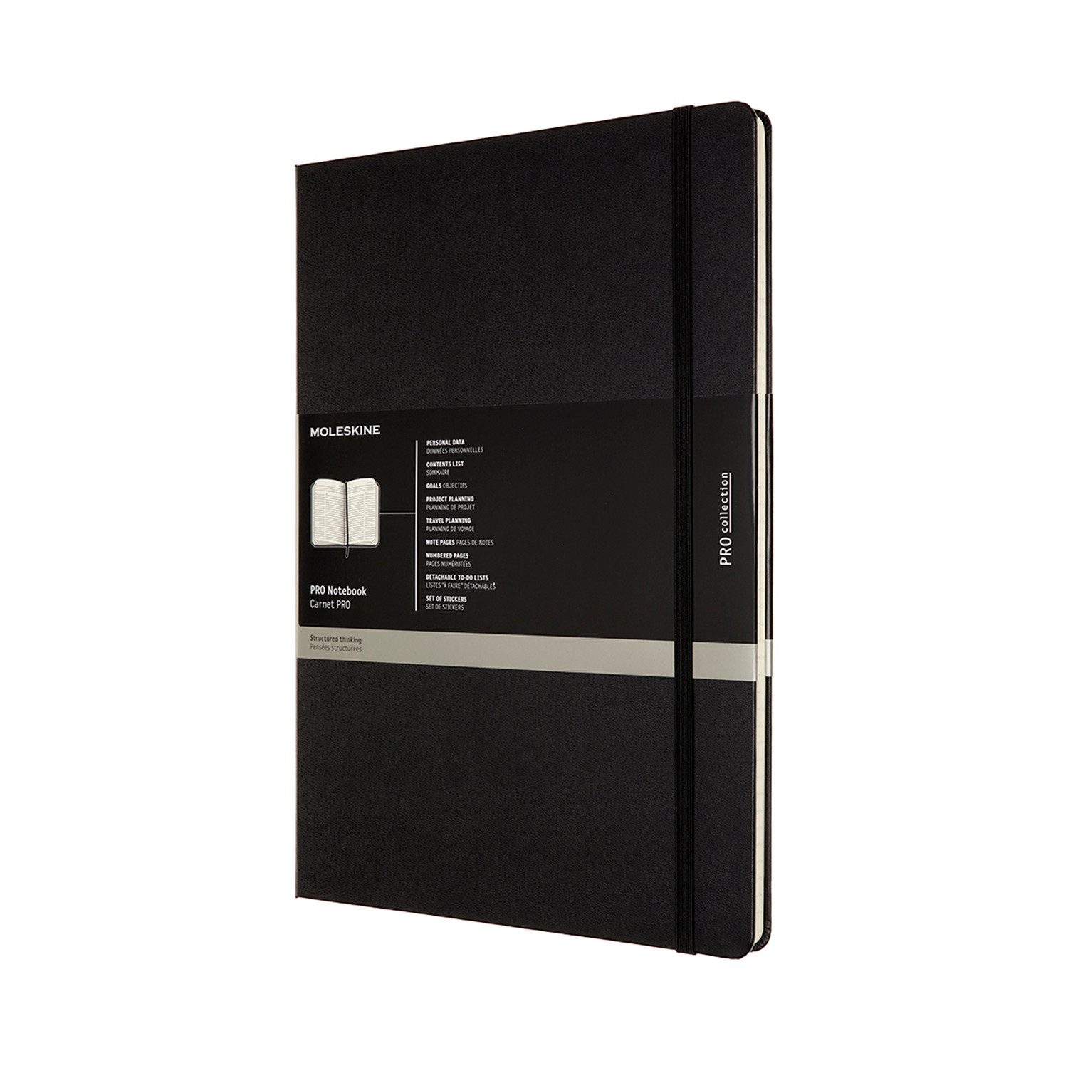 MOLESKINE Notizbuch, Professionel - Fester Einband - A4 - Schwarz