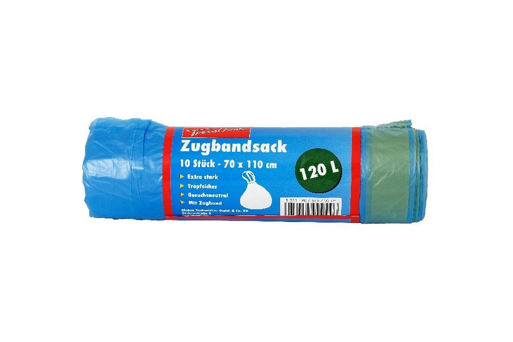 Trend Line Müllsack TrendLine Müllsäcke mit Zugband 120 L 10 Stück