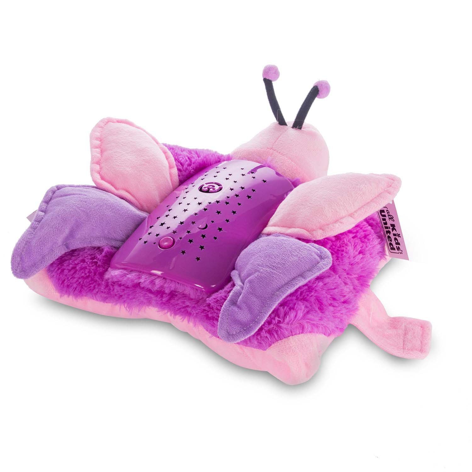 Goods+Gadgets LED Nachtlicht GOODS+GADGETS Kinder Kuschel Nachtlicht – LED Projektor mit Musik, LED fest integriert, Einschlafhilfe Schlummerlicht Schlaflicht