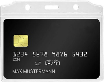 store HD Tischkartenhalter - Horizontale Kartenhüllen im Kreditkartenformat, Kunststoff