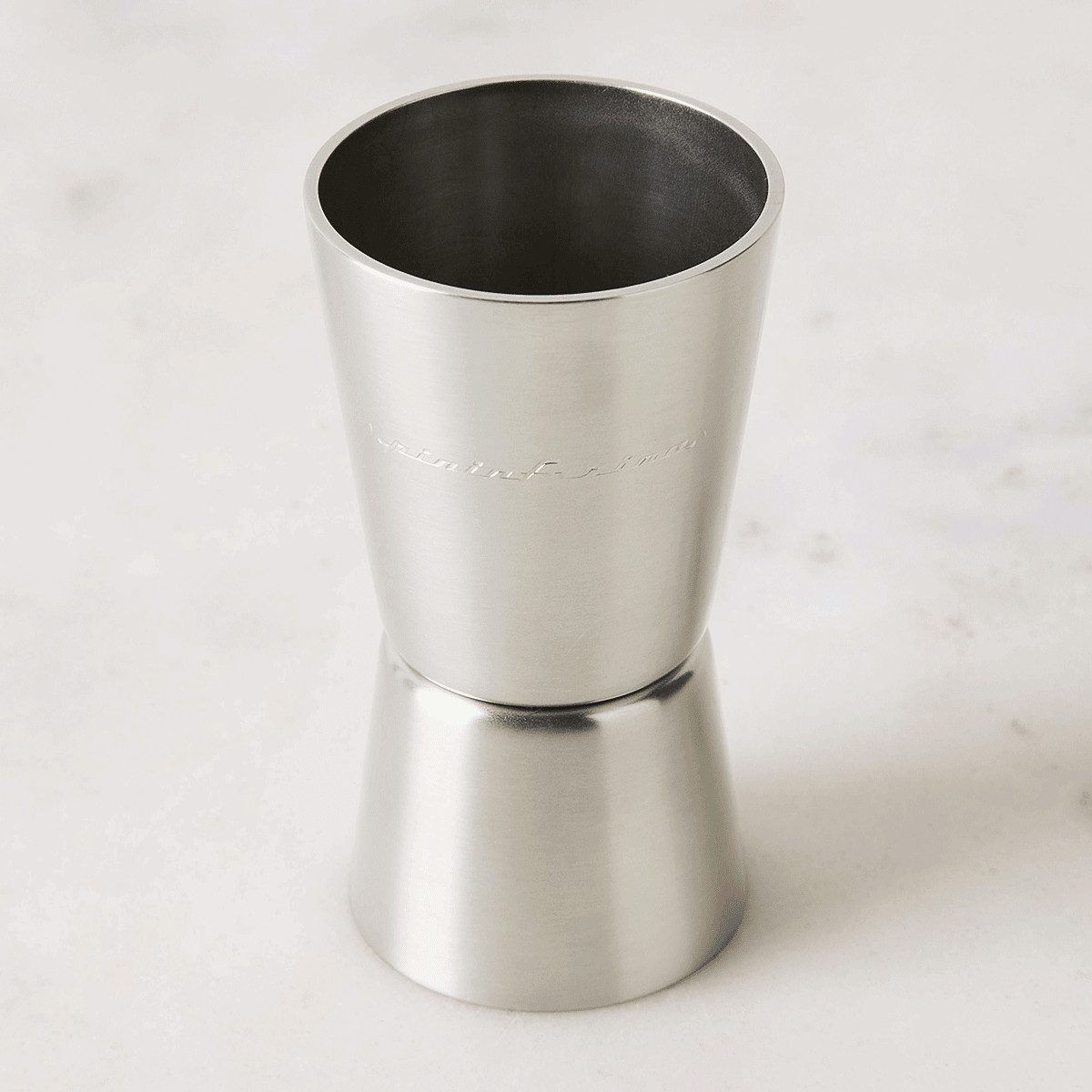 Barmaß Jigger aus Edelstahl.