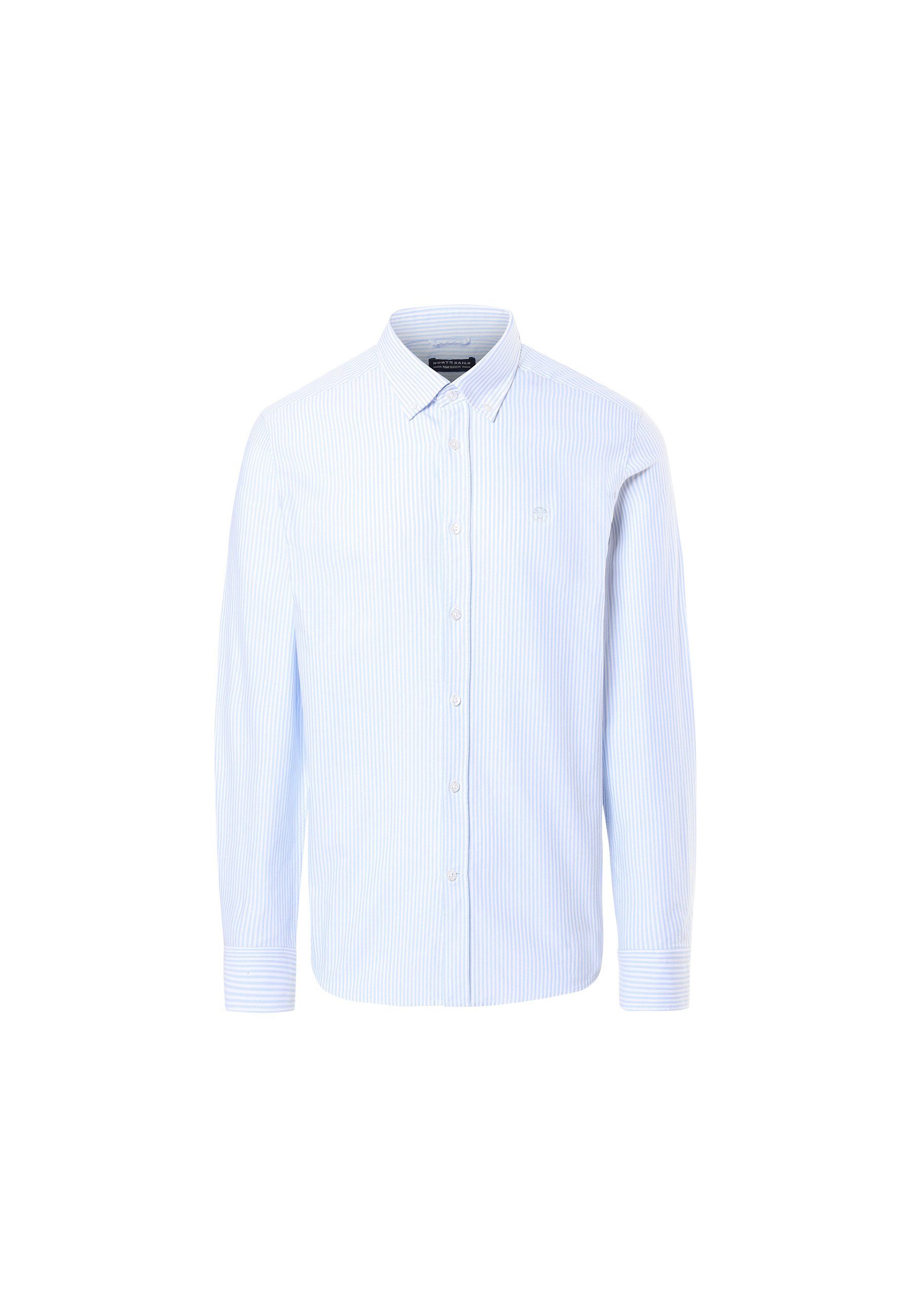 North Sails T-Shirt Herren Businesshembd mit BRIGHT BLUE klassischem Design