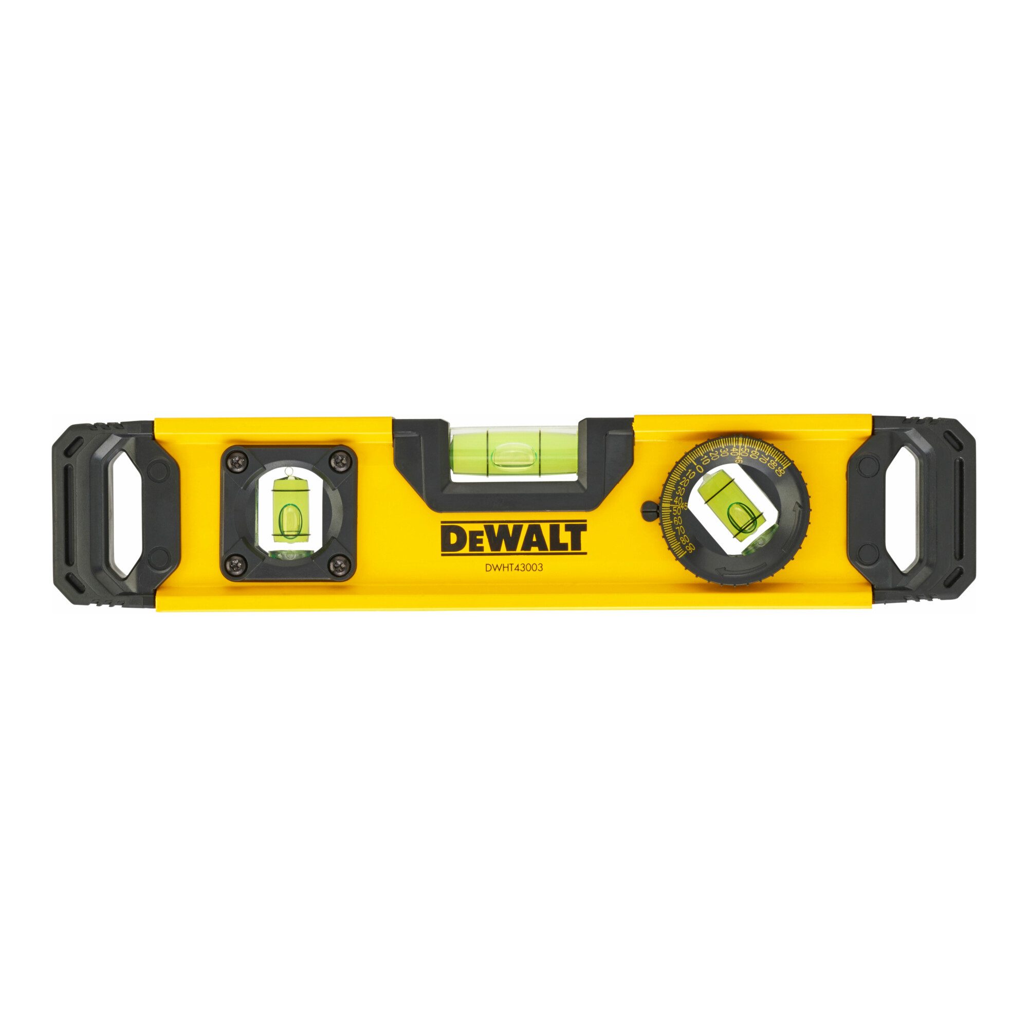 DeWalt Wasserwaage DEWALT Torpedo-Hohlprofil-Wasserwaage 25cm rotierbare Libelle DWHT0-43