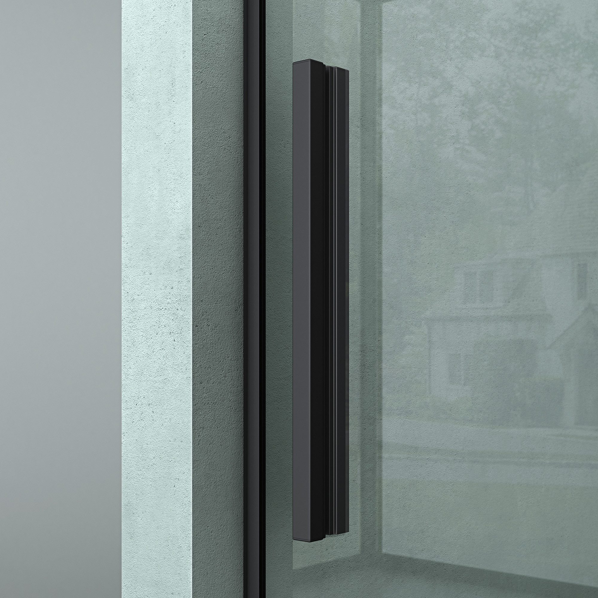 Mai & Mai Dusch-Schiebetür Nischentür Dusche Duschtür Duschabtrennung H:195cm ESG Nano, 100x195 cm