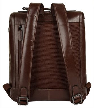 WouWou Laptoprucksack, echt Leder