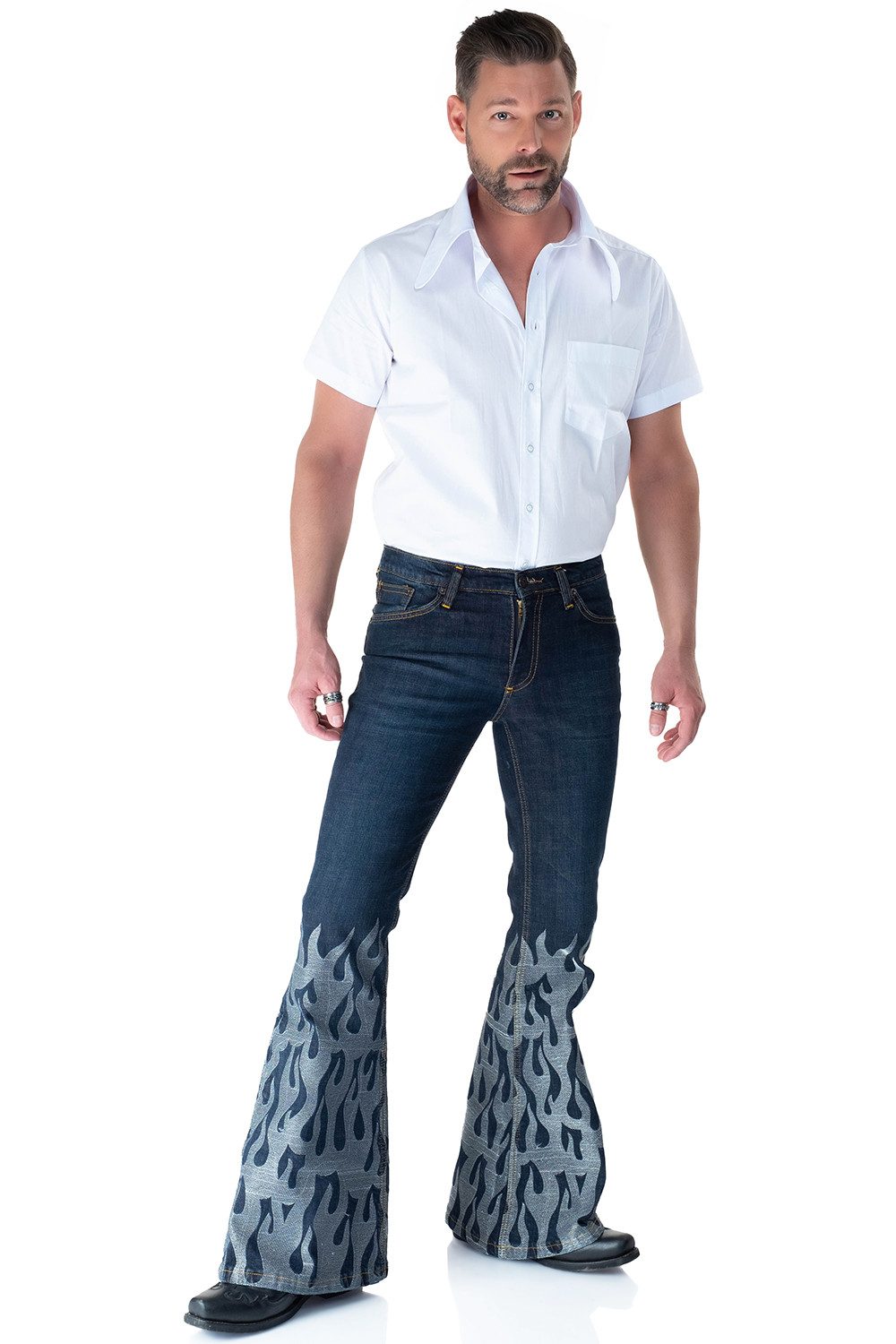 Schlagjeans Herren STAR FLAMES