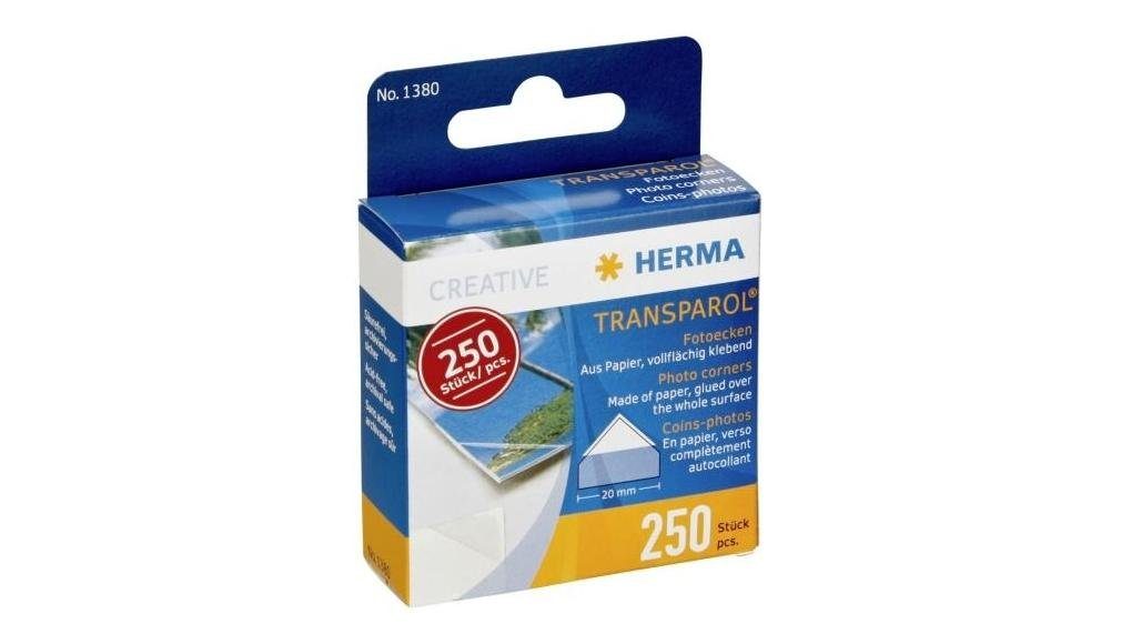 HERMA Fotoalbum Transparol Fotoecken 250 Stück (1380)
