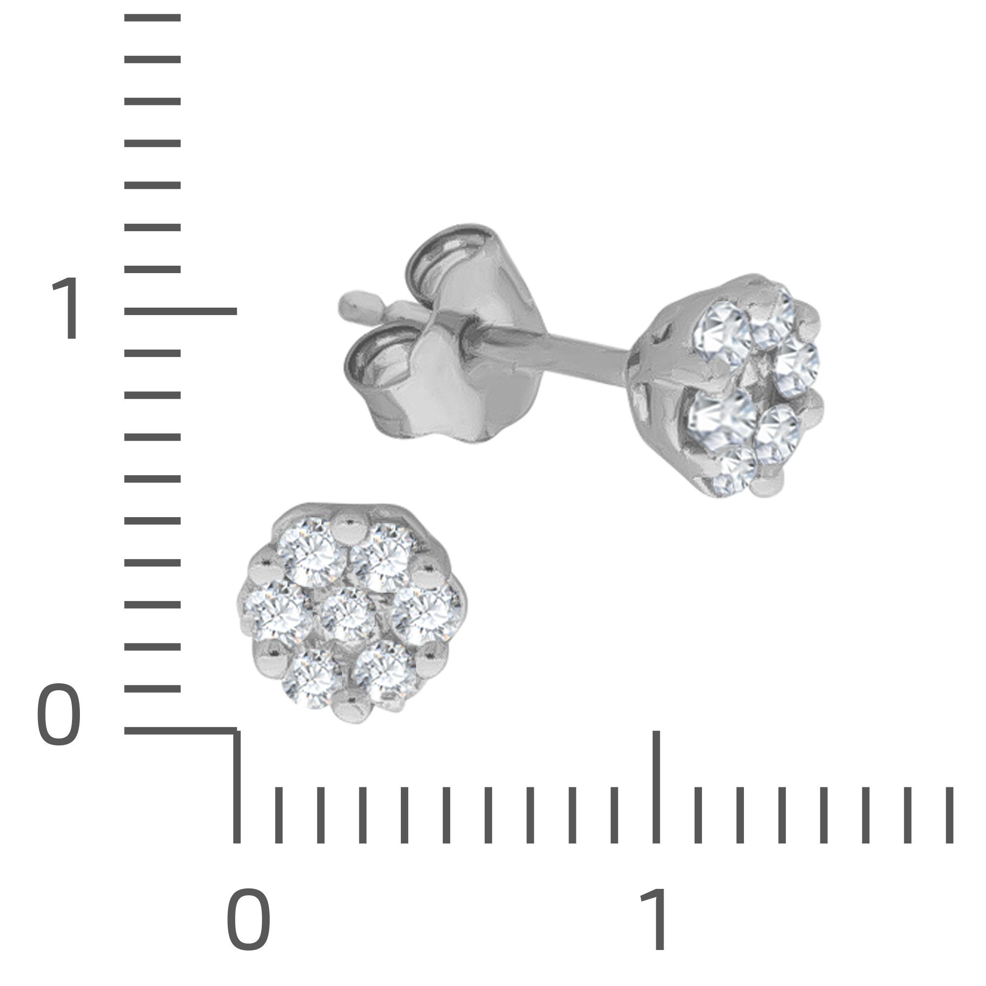 Ohrstecker Paar Brillant 375 Weißgold Vivance