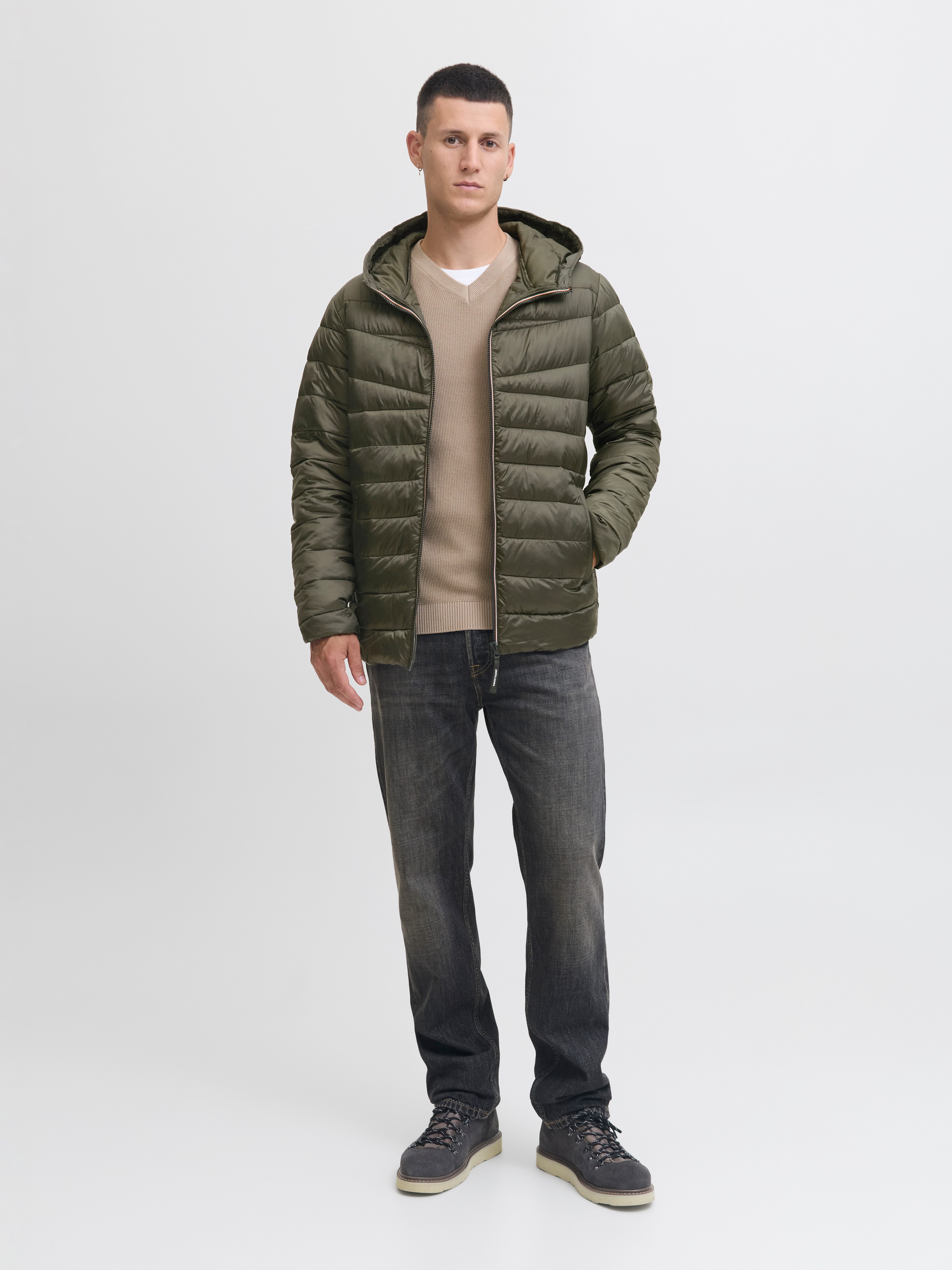 Jack & Jones Steppjacke JJWEST LIGHT PUFFER HOOD