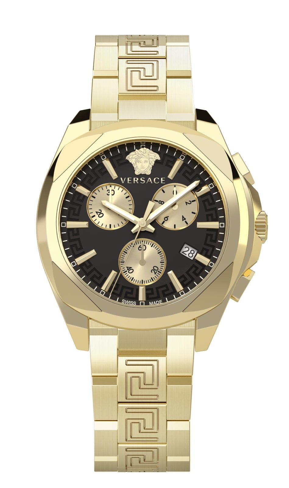 Versace Chronograph Chronograph für Damen, (1-tlg., Armbanduhr)