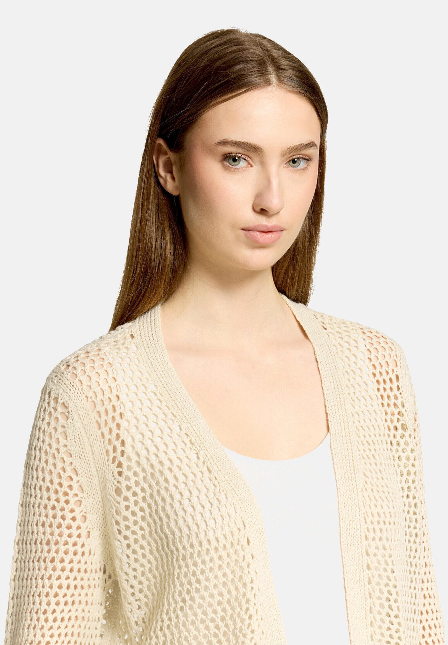 Betty Barclay Strickjacke Damen mit Lochmuster (1-tlg)