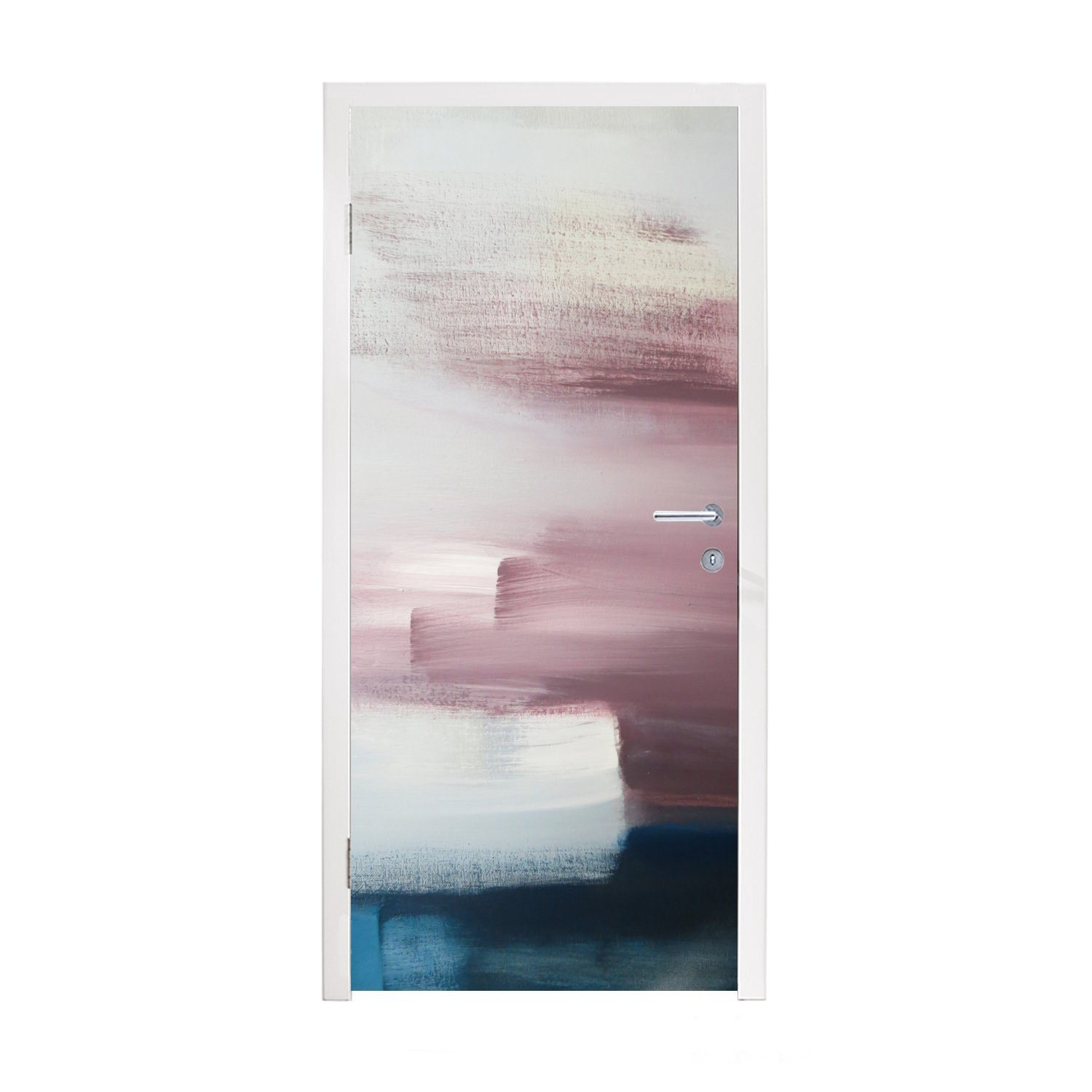 MuchoWow Türtapete Malerei - Ölgemälde - Abstrakt, Matt, bedruckt, (1 St), Fototapete für Tür, Türaufkleber, 75x205 cm