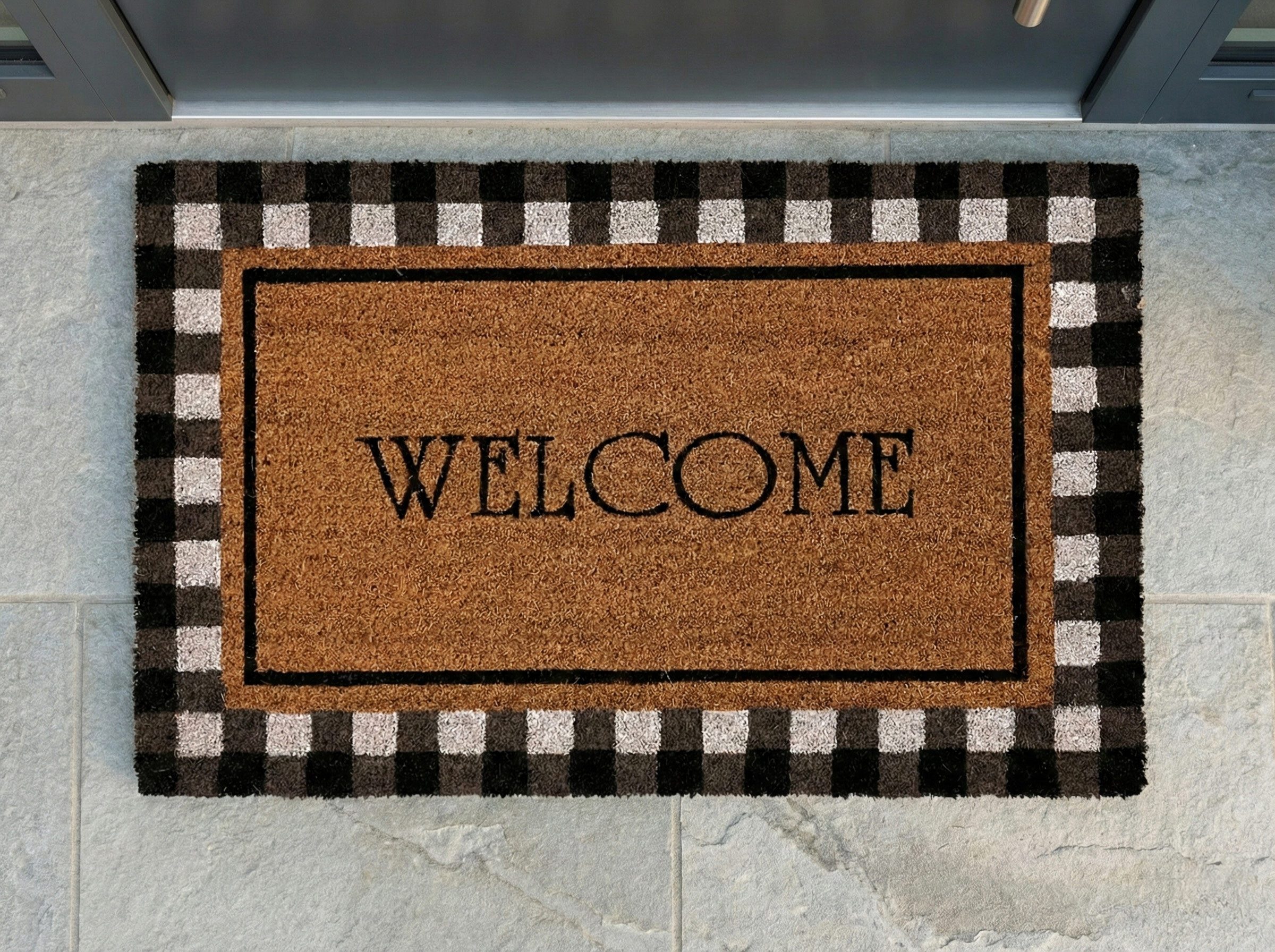 MELIUS VIVERE Fußmatte XL Fußmatte / Kokosmatte mit Welcome-Schriftzug 50x80cm
