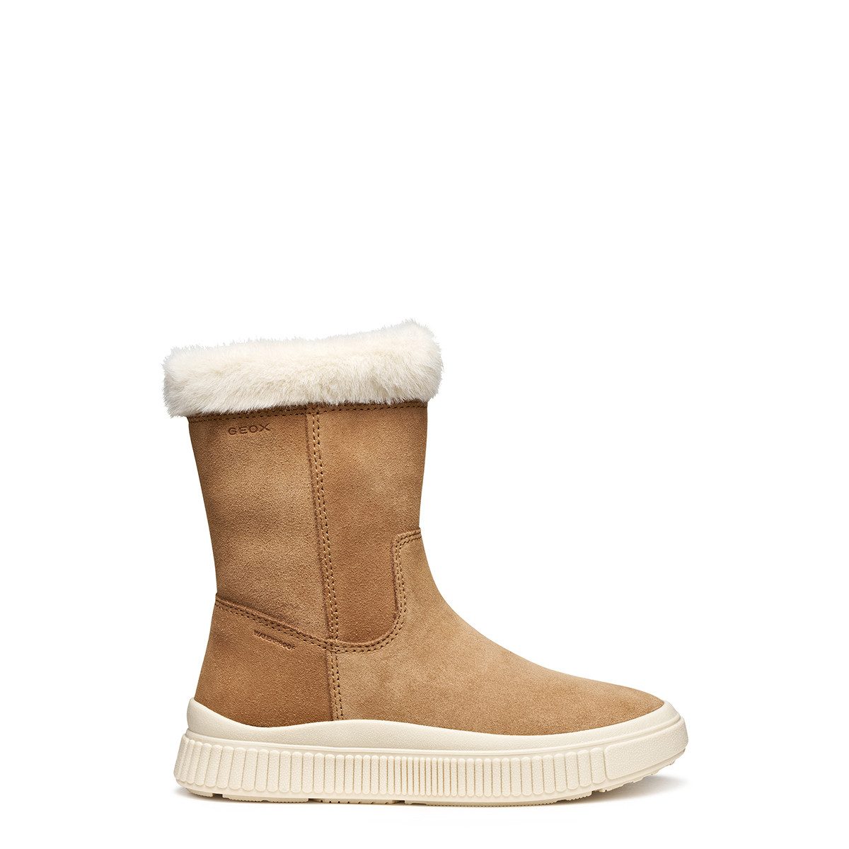 GEOX LAQUINNY, Warmfutter in Braun für Kinder Stiefel