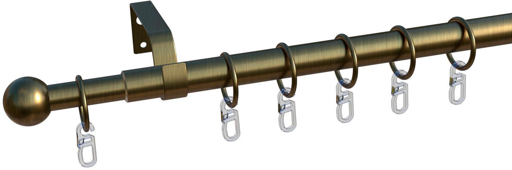 indeko Gardinenstange Formentor, Ø 20 mm, 1-läufig, ausziehbar, verschraubt günstig online kaufen