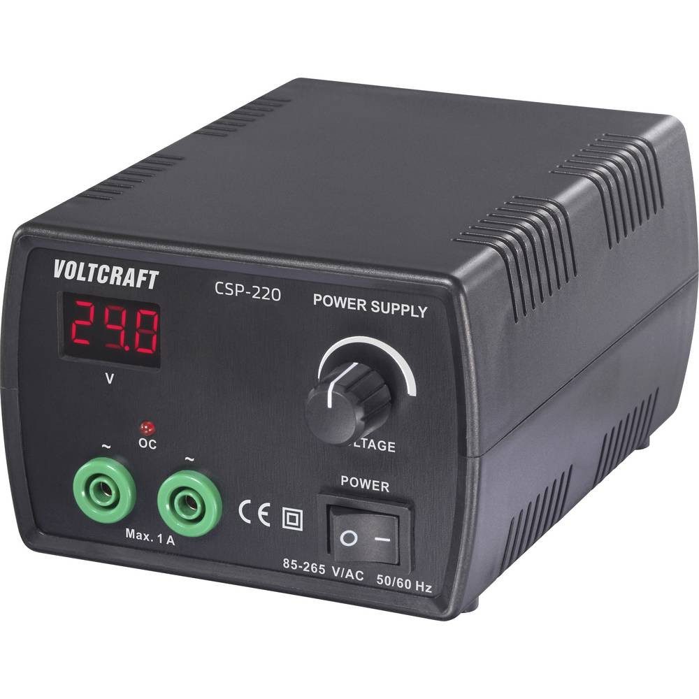 VOLTCRAFT CSP-220 Labornetzgerät, einstellbar Wechselspannung 0 - 24 V/AC 1 A Labor-Netzteil