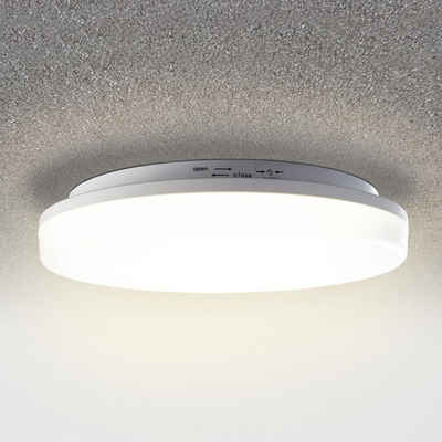 HEITRONIC Spiegelleuchte LED Deckenleuchte 24W 3000K IP54 mit Bewegungsmelder, keine Angabe, Leuchtmittel enthalten: Ja, fest verbaut, LED, warmweiss, Badezimmerlampen, Badleuchte, Lampen für das Badezimmer